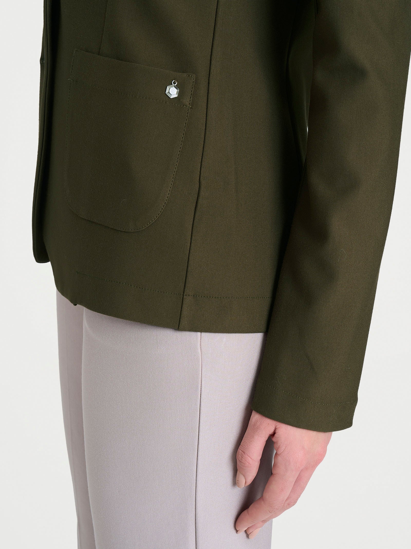 Blazer con due bottoni in Compact Verdi Donna - Ragno