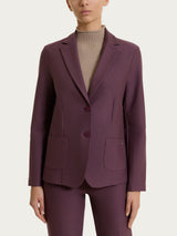 Women's Two-Button Blazer in Compact Purple - Ragno