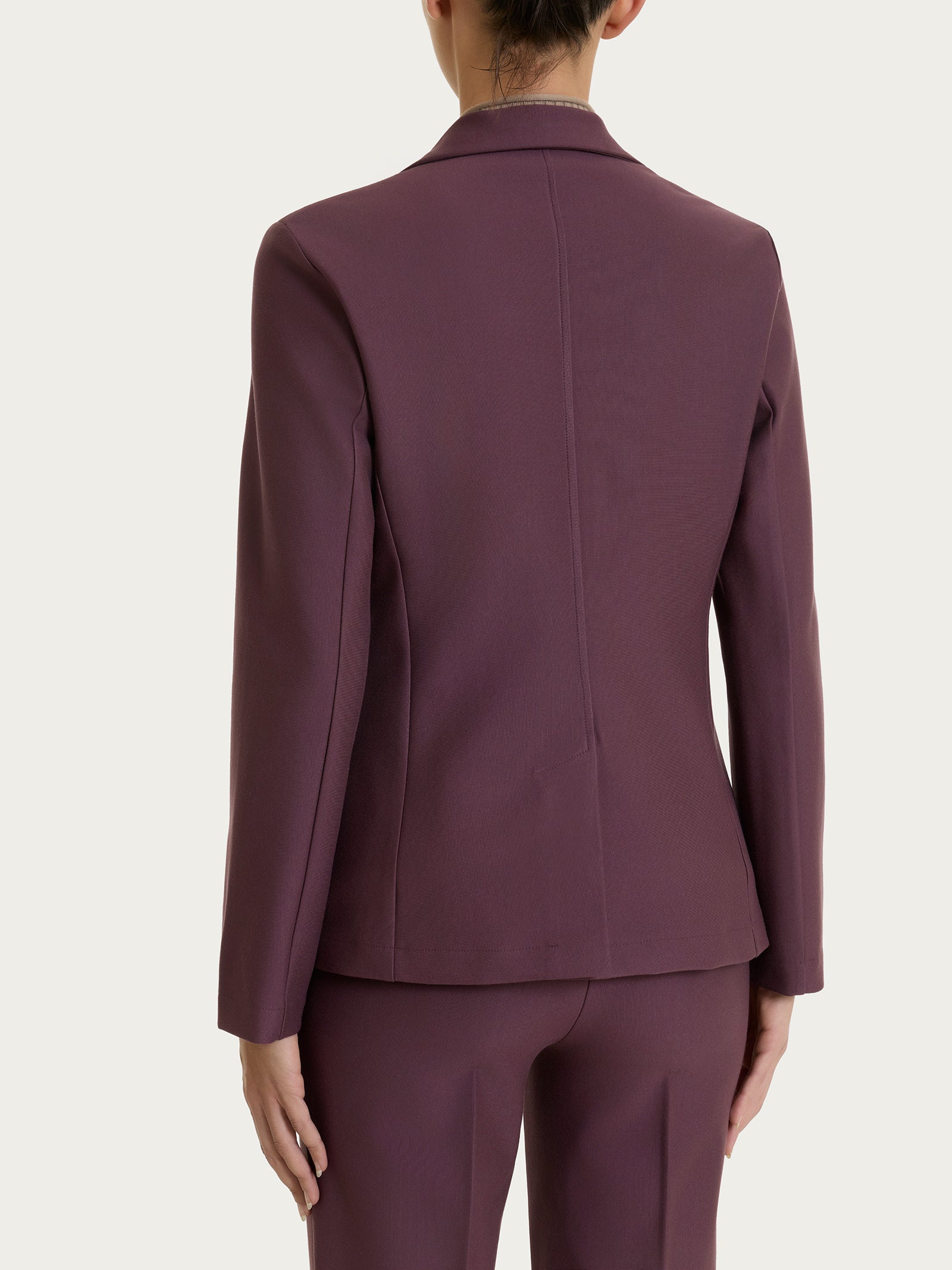 Blazer con due bottoni in Compact Viola Donna - Ragno