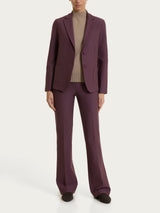 Women's Two-Button Blazer in Compact Purple - Ragno