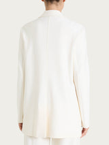 Blazer over destrutturato in tessuto compact Bianchi Donna - Ragno