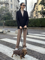 Blazer over con rever a lancia in Compact Neri Donna - Ragno