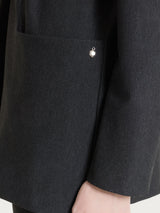 Blazer over con rever a lancia in Compact Neri Donna - Ragno