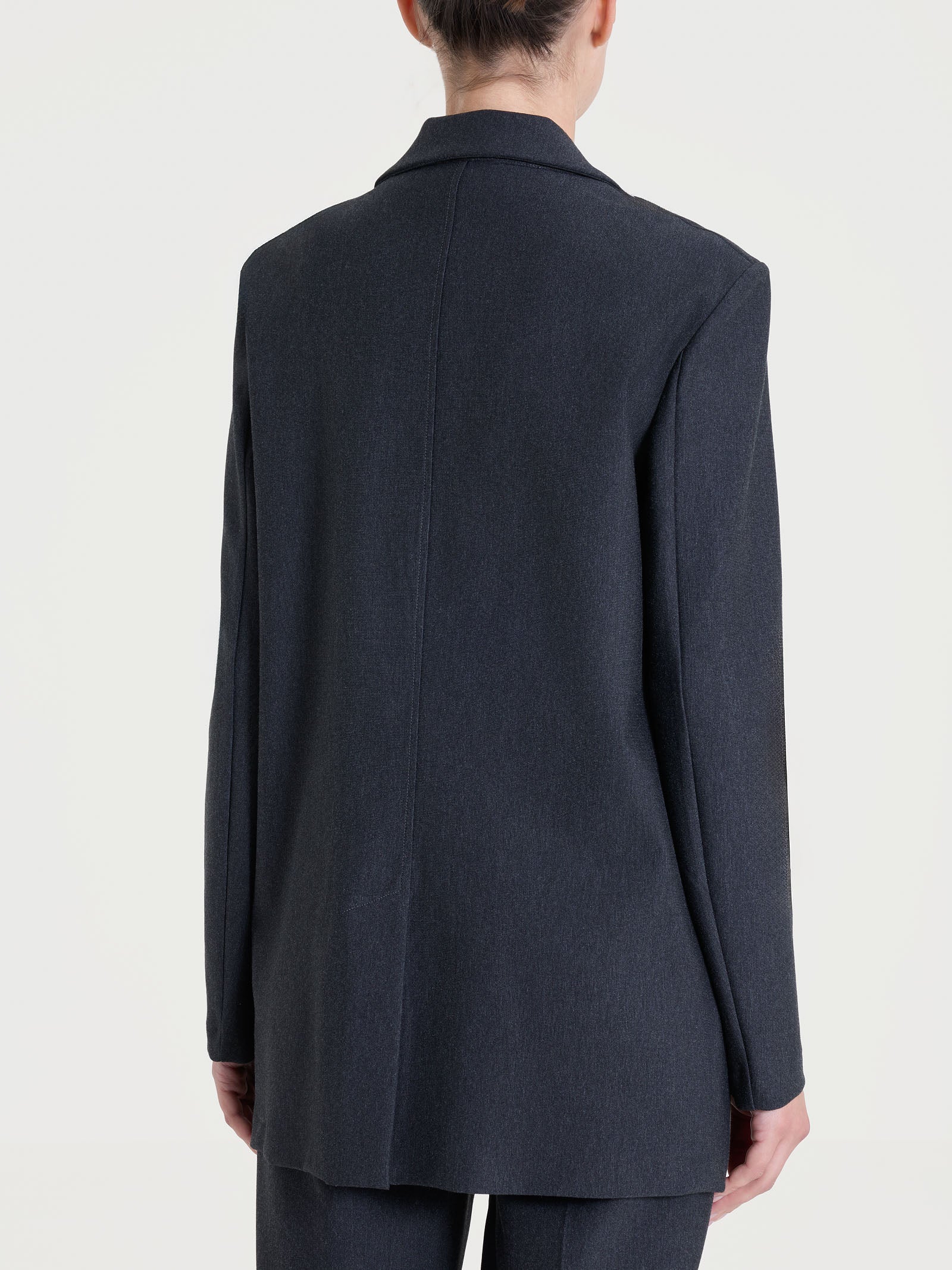 Blazer over destrutturato in tessuto compact Neri Donna - Ragno
