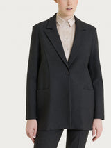 Blazer over con rever a lancia in Compact Neri Donna - Ragno