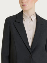 Blazer over con rever a lancia in Compact Neri Donna - Ragno