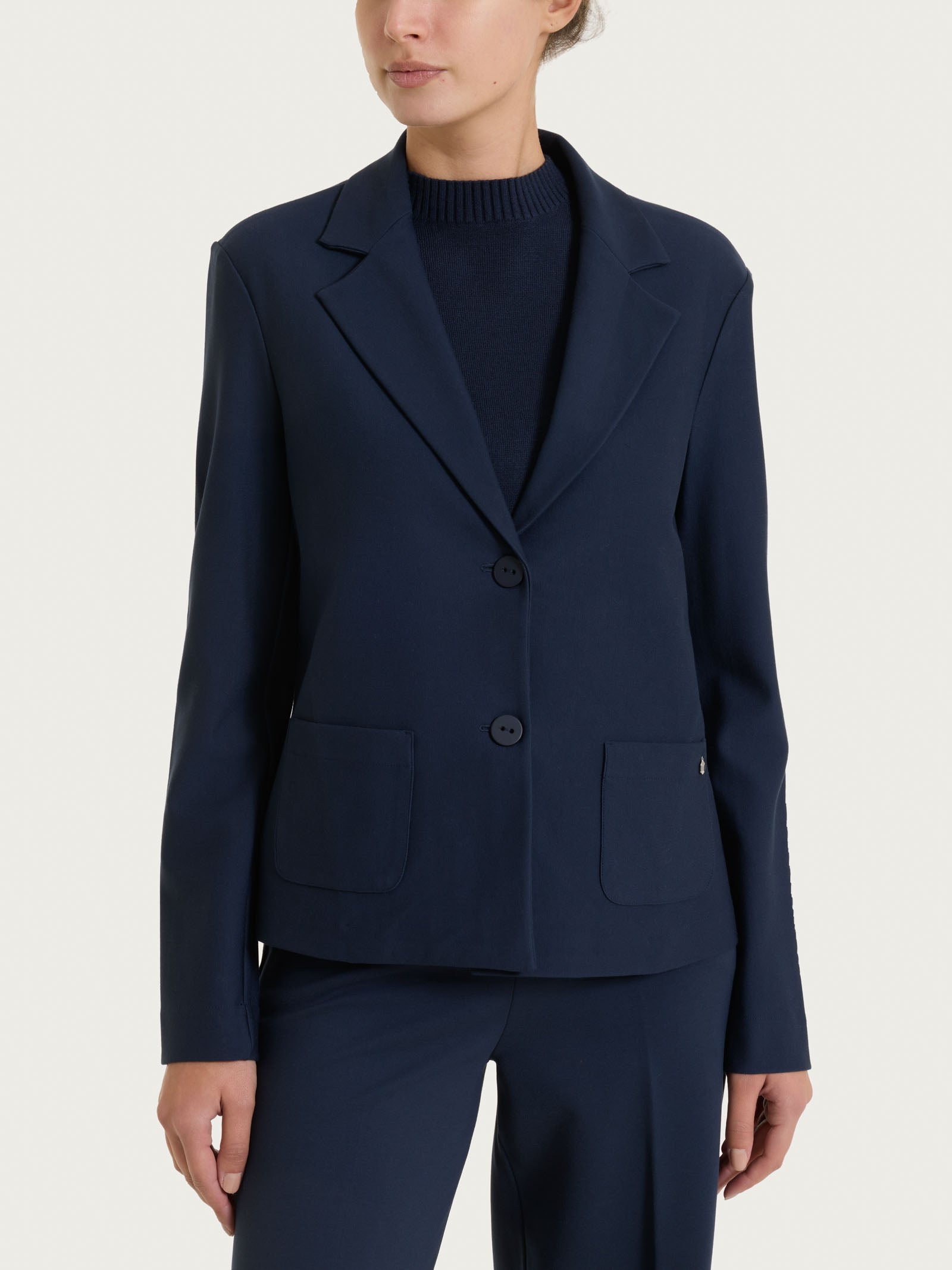 Blazer due bottoni in Compact Blu Donna - Ragno