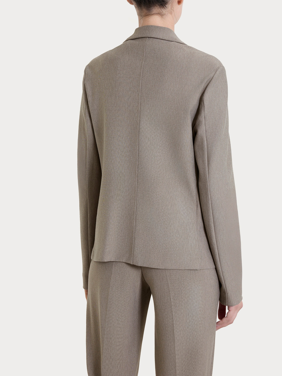Blazer con due bottoni in Satin Power - Ultimate Gray Blazer con due bottoni in Satin Power - Ultimate Gray