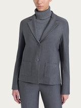 Blazer due bottoni in Compact Neri Donna - Ragno