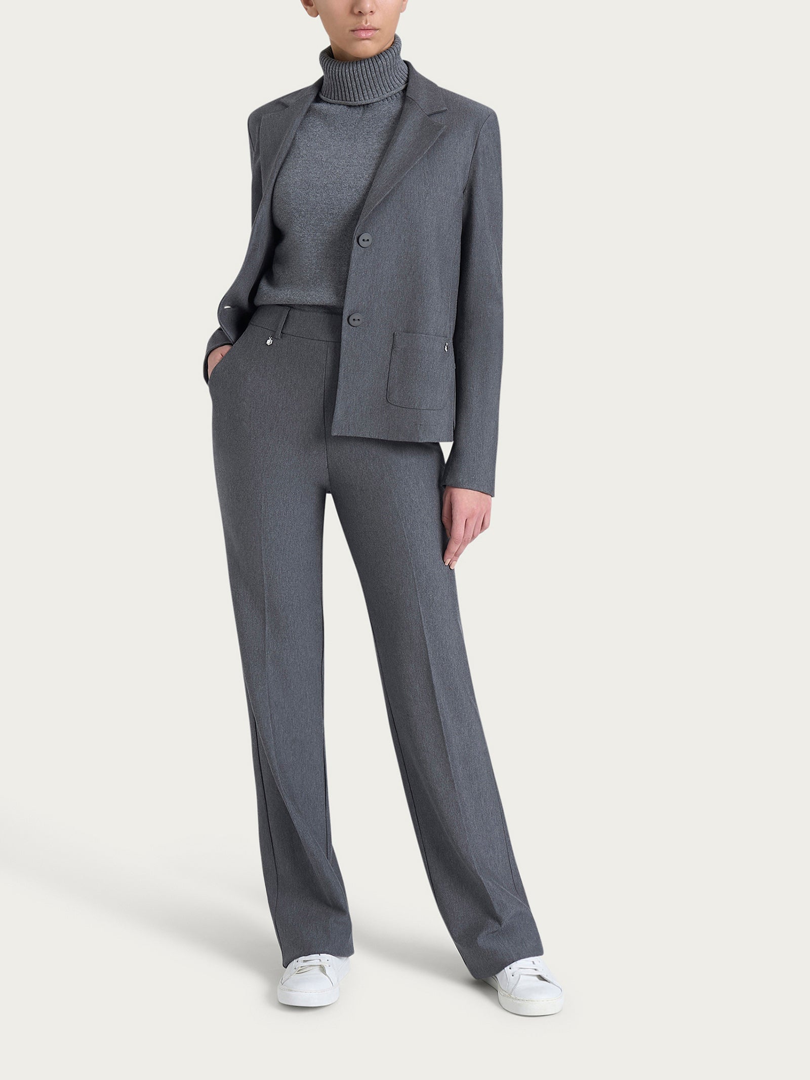 Blazer due bottoni in Compact Neri Donna - Ragno