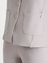 Gilet con quattro bottoni in Compact Grigi Donna - Ragno