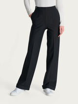Pantalone ampio con tasche in Compact Neri Donna - Ragno