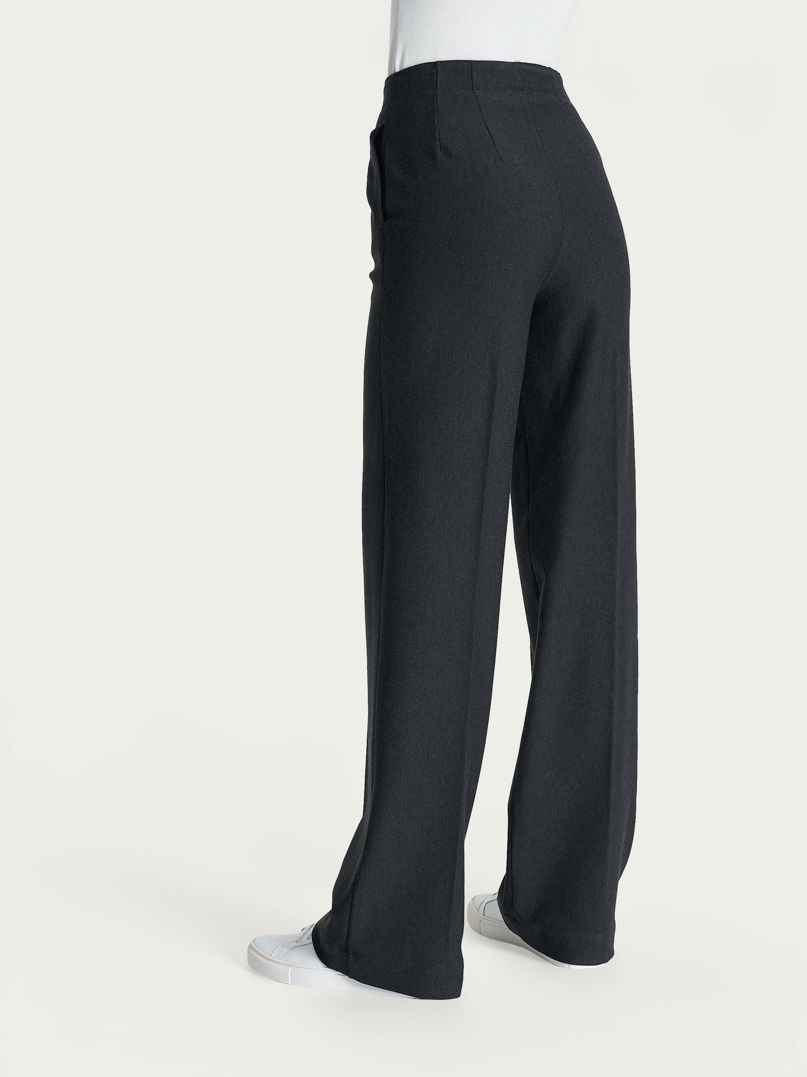 Pantalone ampio con tasche in Compact Neri Donna - Ragno