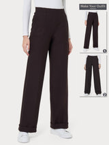 Pantalone ampio in tessuto Compact -  - Ragno