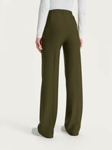 Pantalone ampio con tasche in Compact Verdi Donna - Ragno