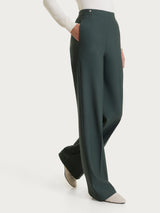 Pantalone ampio con tasche in Compact Grigi Donna - Ragno