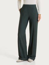 Pantalone ampio con tasche in Compact Grigi Donna - Ragno