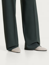 Pantalone ampio con tasche in Compact Grigi Donna - Ragno