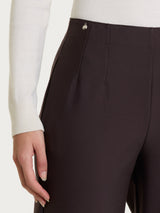 Pantalone ampio con tasche in Compact Grigi Donna - Ragno