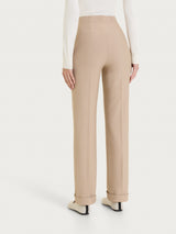 Pantalone dritto con tasche in tessuto Compact Grigi Donna - Ragno