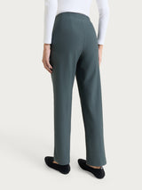 Pantalone dritto con tasche in tessuto Compact Grigi Donna - Ragno
