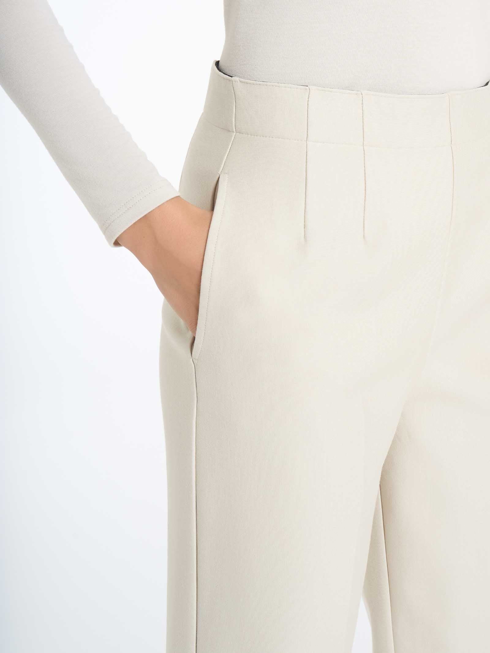 Pantalone a carota con tasche in tessuto Compact -  - Ragno