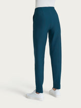 Pantalone a carota con tasche in tessuto Compact Blu Donna - Ragno