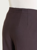 Pantalone a carota con tasche in tessuto Compact Marroni Donna - Ragno