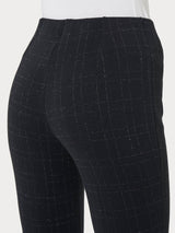 Pantalone a sigaretta con spacchetti in tessuto Eco Jacquard -  - Ragno