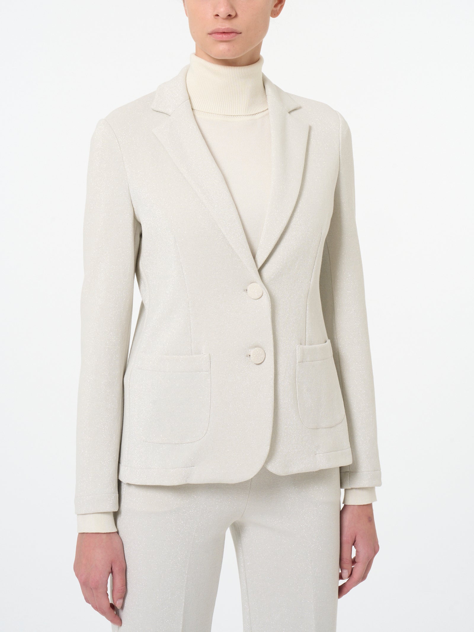 Blazer a due bottoni in tessuto Eco Jacquard -  - Ragno