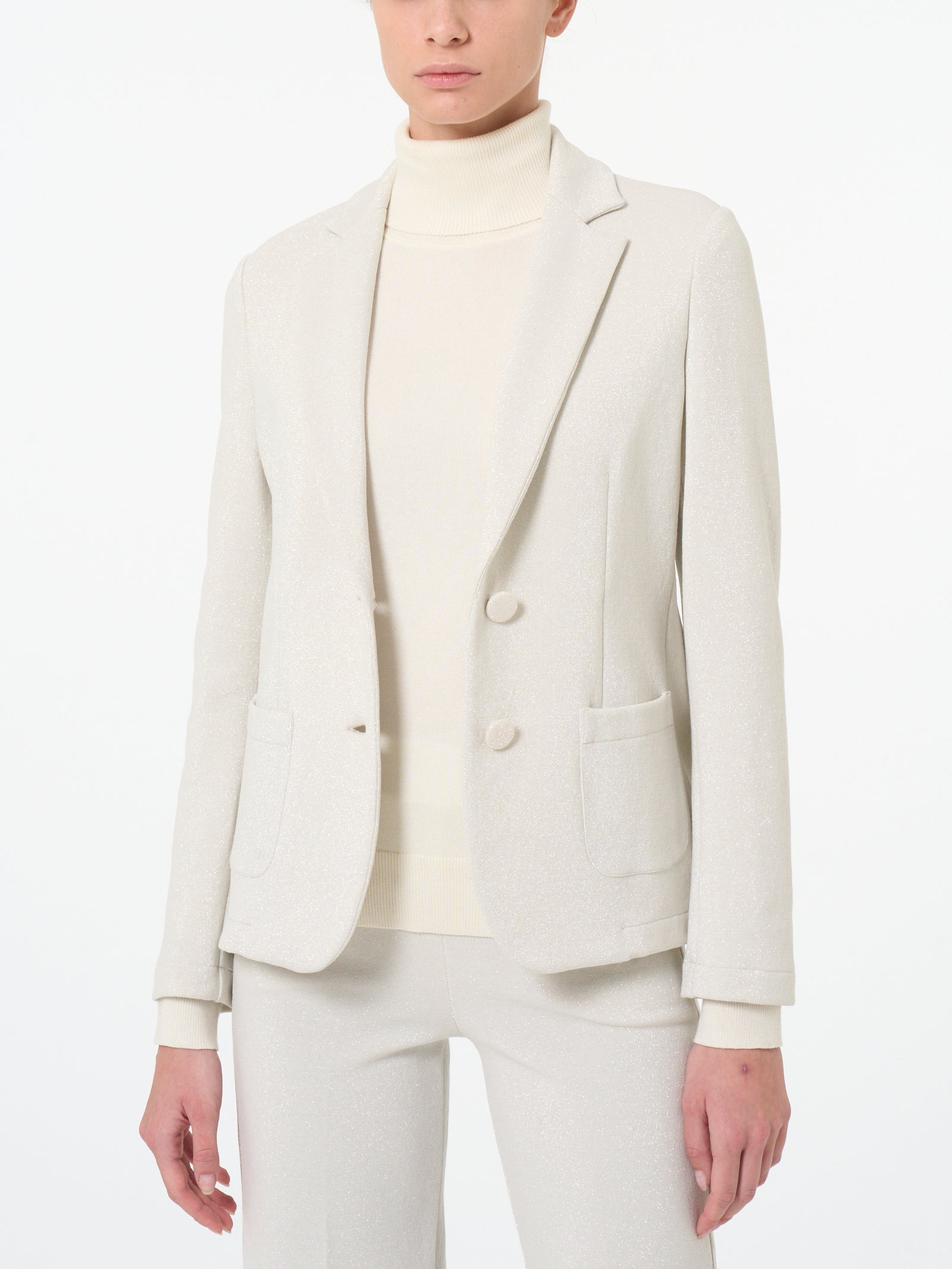 Blazer a due bottoni in tessuto Eco Jacquard -  - Ragno