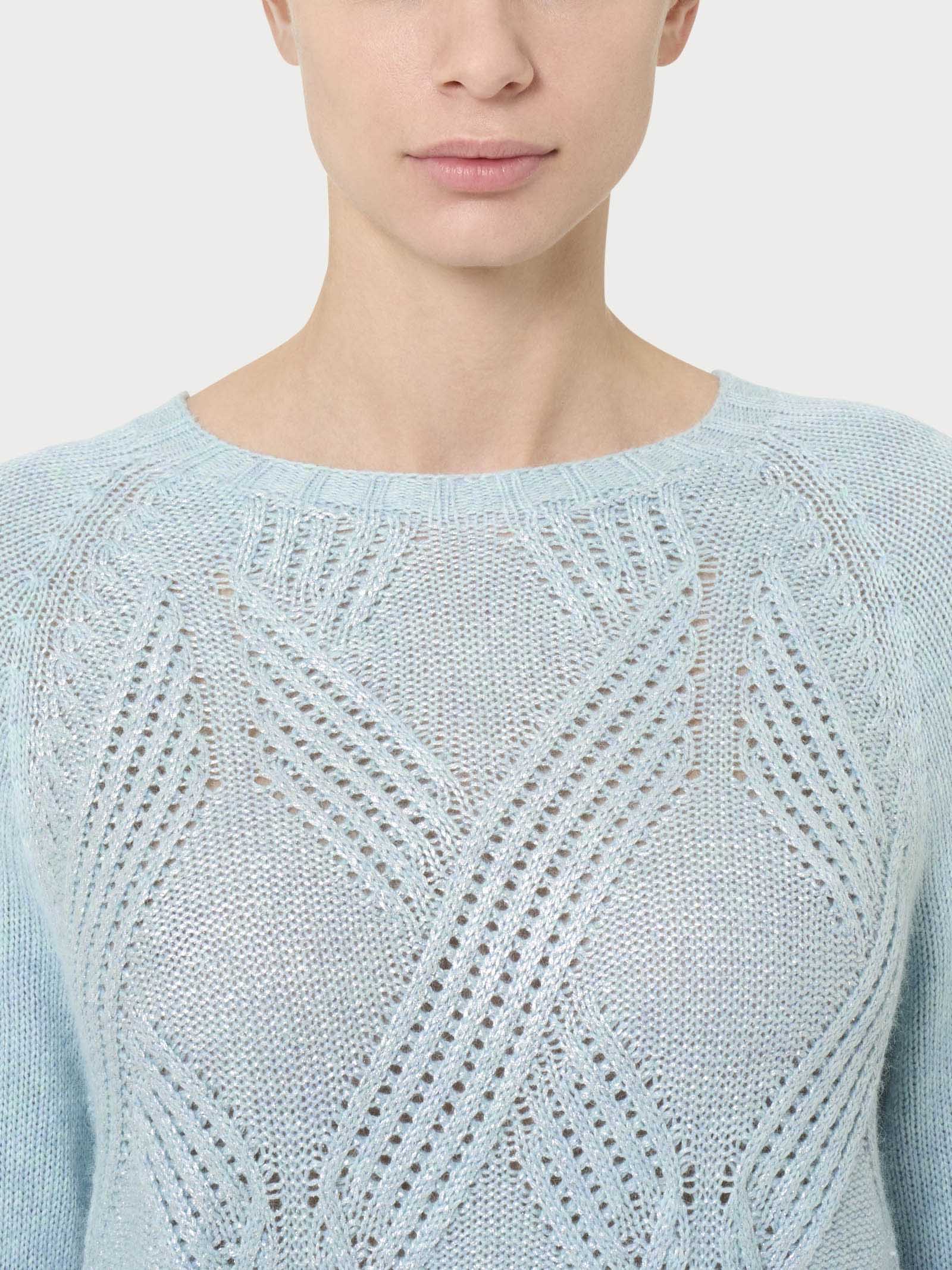 Maglia girocollo in misto angora -  - Ragno