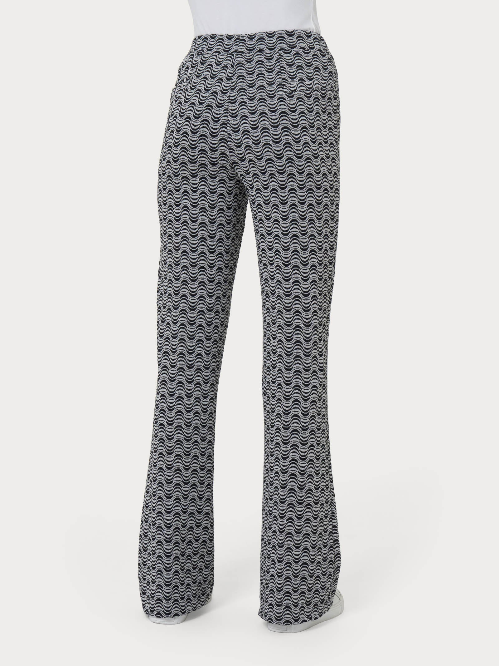 Pantalone flare in tessuto Eco Jacquard -  - Ragno