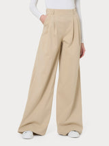 Pantalone a palazzo con tasche in tessuto Compact Light -  - Ragno