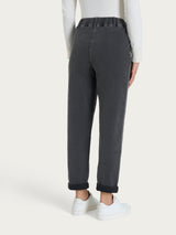 Jeans a carota con tasche in Super Denim Neri Donna - Ragno