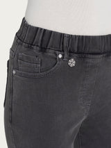 Jeans dritto con tasche in Super Denim Neri Donna - Ragno