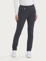 Jeans 5 tasche in Super Denim Neri Donna - Ragno