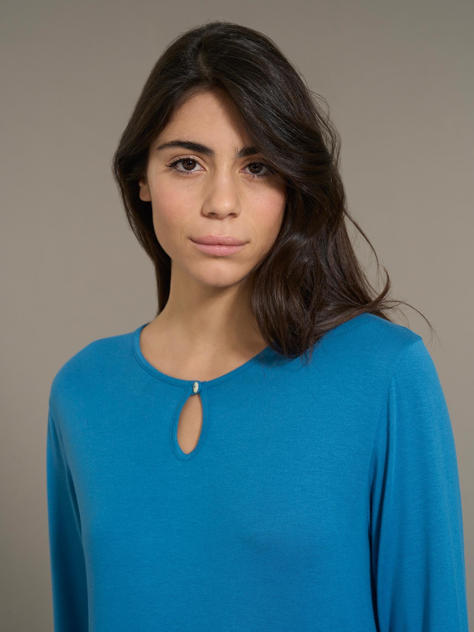 Yamamay GEMMA - Camicia da notte - royal blue floral/blu reale Yamamay GEMMA - Camicia da notte - royal blue floral/blu reale