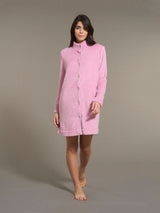 Vestaglia corta con bottoni in Polar Fleece Rosa Donna - Ragno