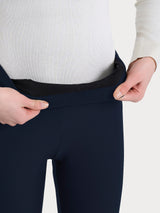 Pantalone modellante dritto con tasche in Compact Blu Donna - Ragno