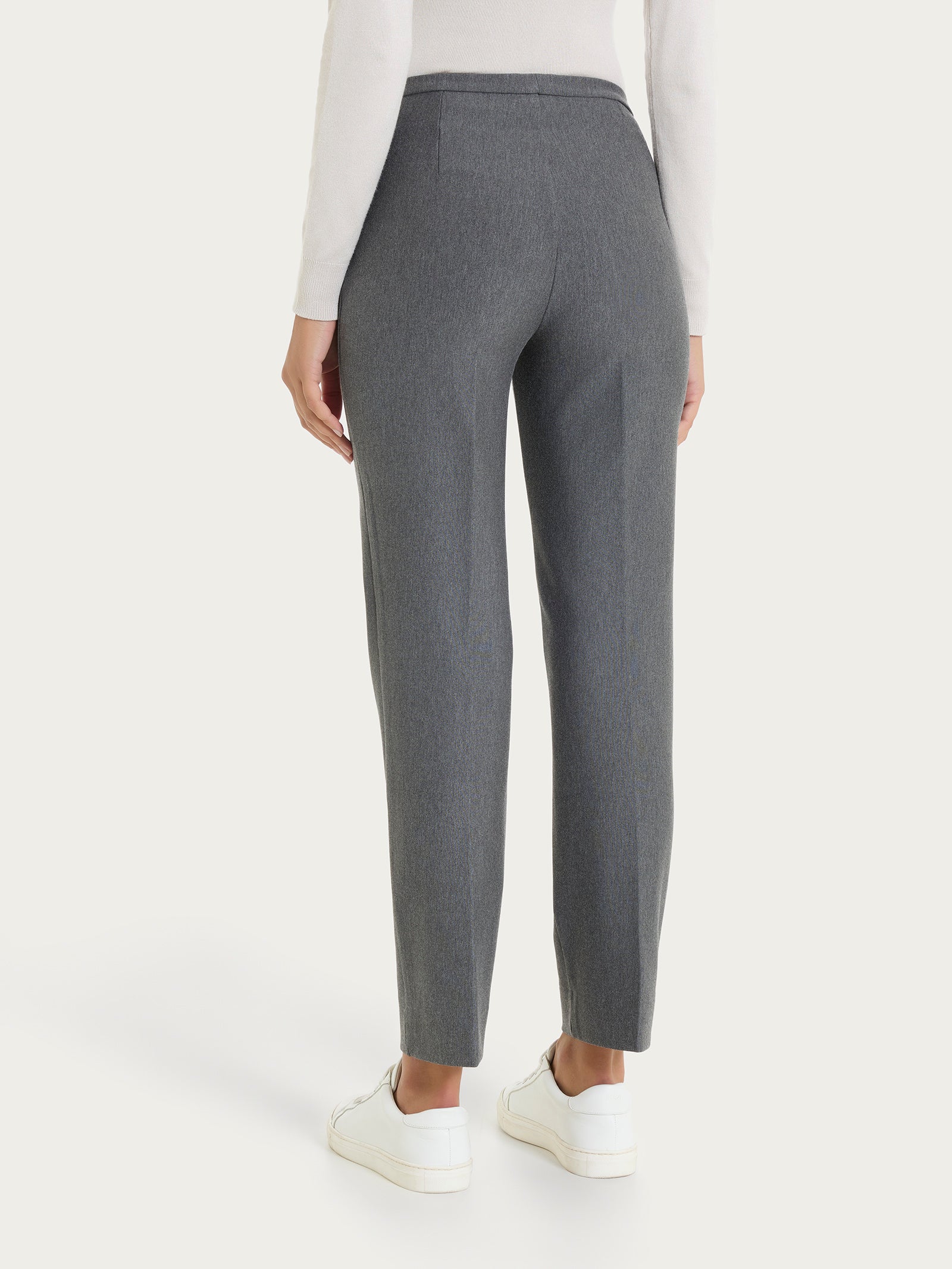 Pantalone modellante dritto con tasche in Compact Neri Donna - Ragno