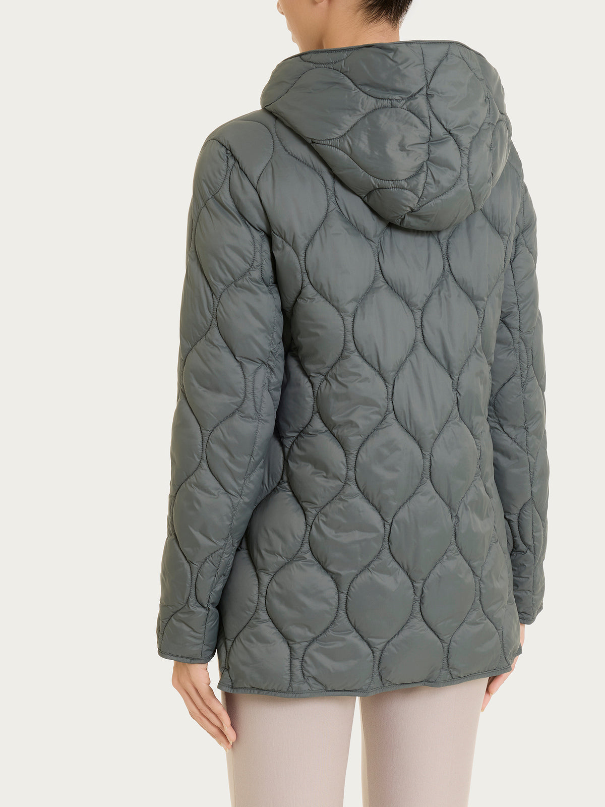 Piumino puffer Onion Quilt con cappuccio Grigi Donna - Ragno