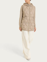 Piumino puffer smanicato con cappuccio Onion Quilt Grigi Donna - Ragno