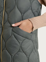 Piumino puffer smanicato con cappuccio Onion Quilt Grigi Donna - Ragno