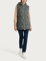 Piumino puffer smanicato con cappuccio Onion Quilt Grigi Donna - Ragno