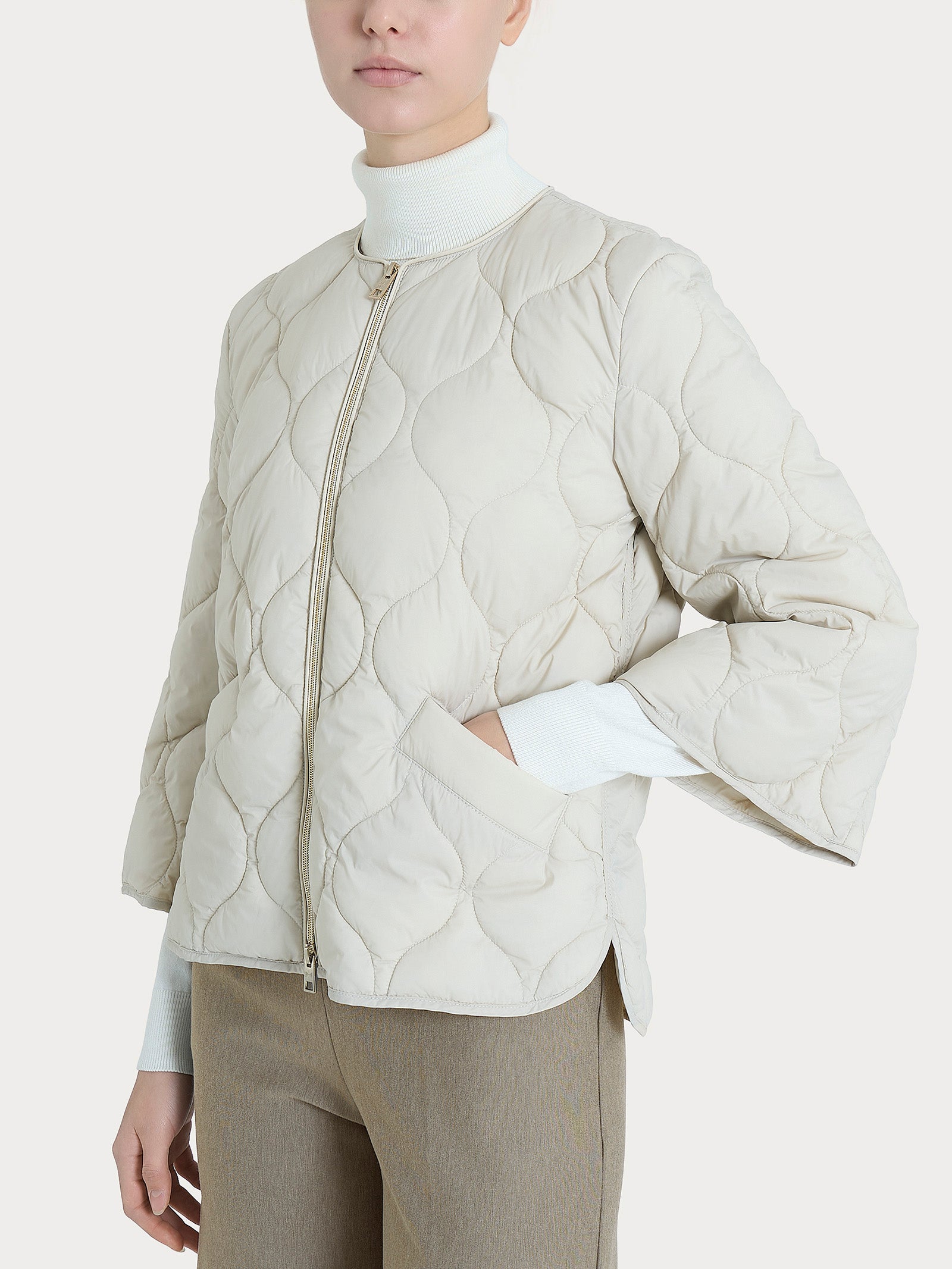 Piumino Onion Quilt con manica 3/4 Bianchi Donna - Ragno