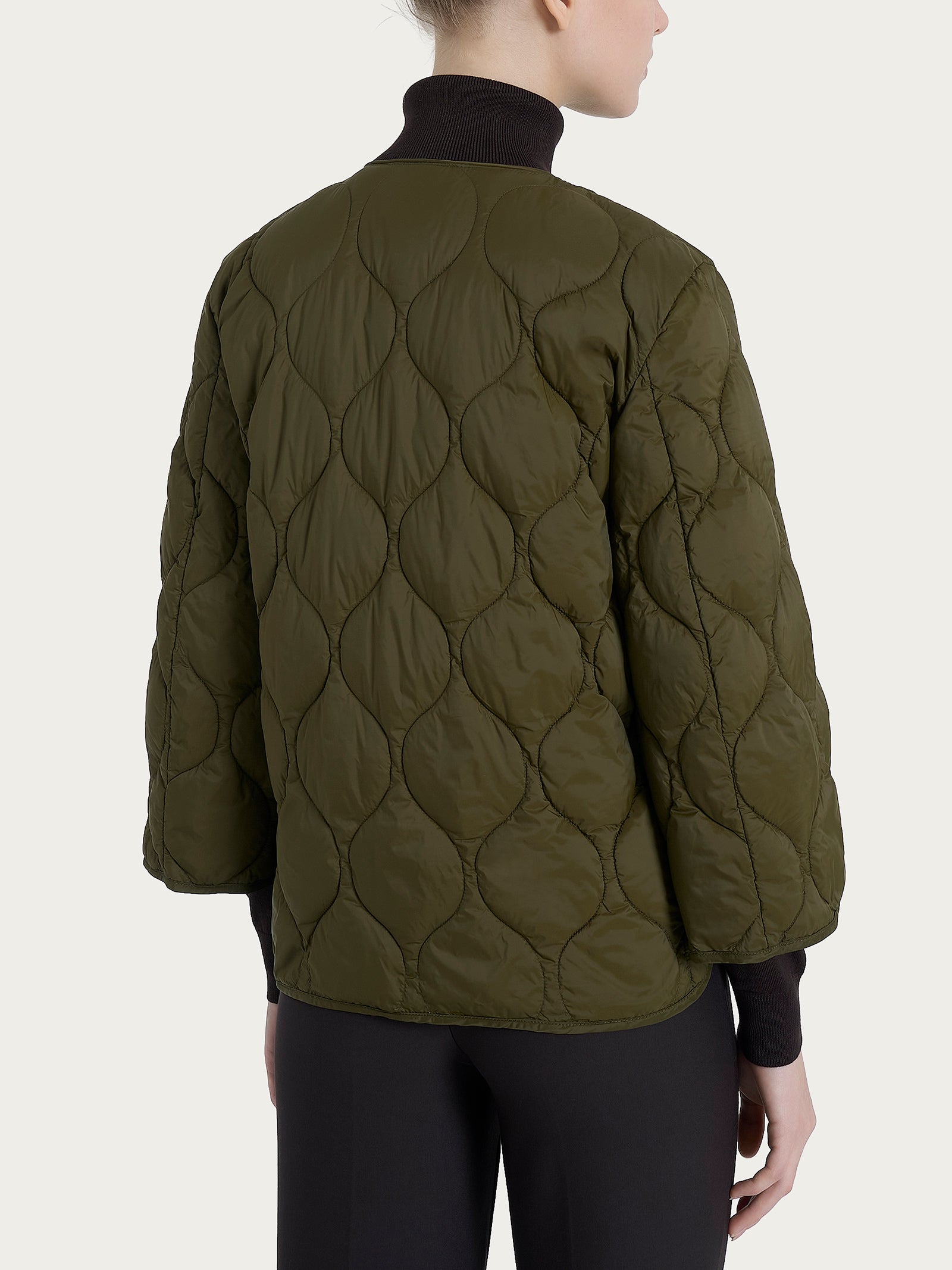 Piumino Onion Quilt con manica 3/4 Verdi Donna - Ragno