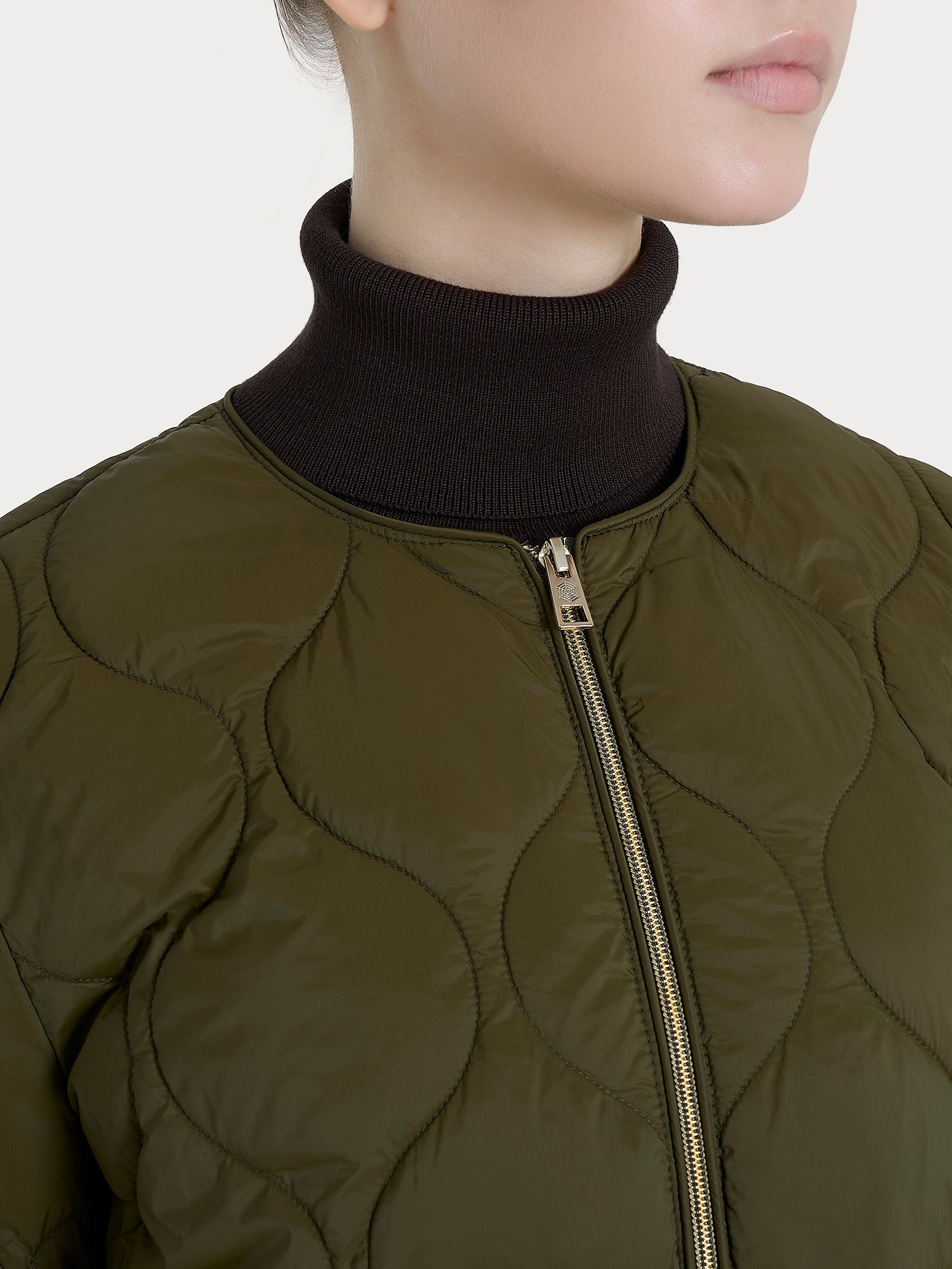 Piumino Onion Quilt con manica 3/4 Verdi Donna - Ragno