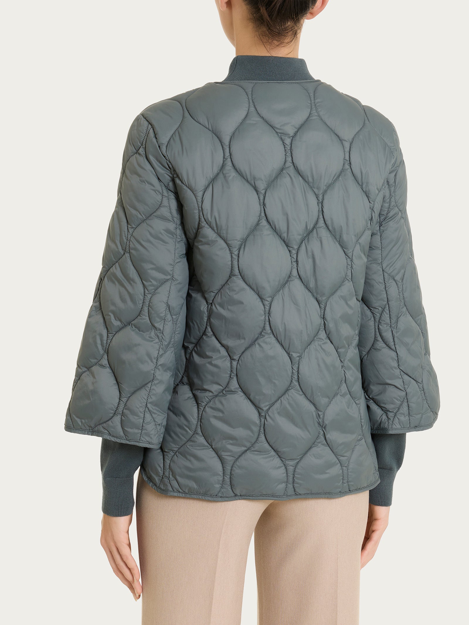 Piumino puffer Onion Quilt con manica 3/4 Grigi Donna - Ragno