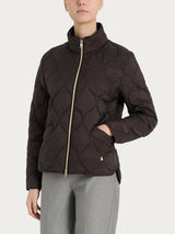 Piumino puffer Onion Quilt con manica lunga Marroni Donna - Ragno